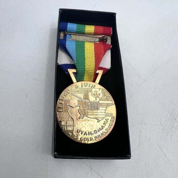 D-Day 50th Anniversary Commemorative Medal WW2 June 6 1944 Operation Overlord - Picture 2 of 8